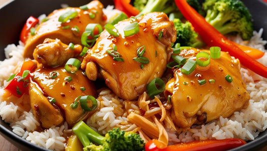 Honey-Ginger Chicken with Rice - Symphony Seasonings