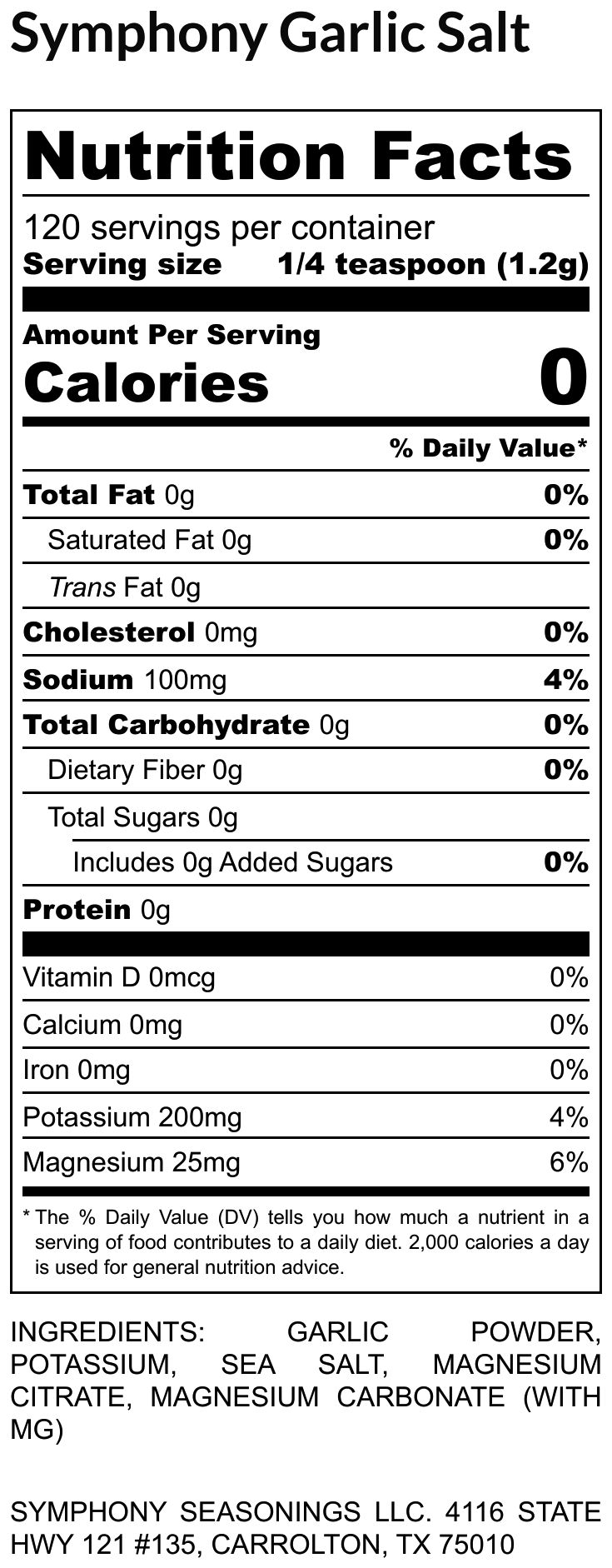 Garlic Salt - Symphony Seasonings